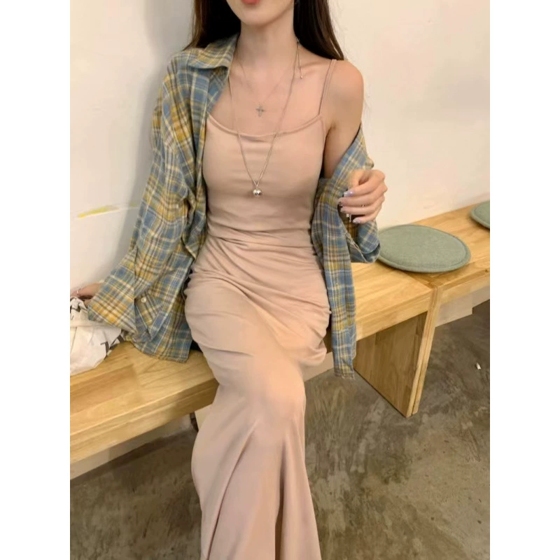 Допамин легкая экстравагантная клетчатая рубашка высокого класса