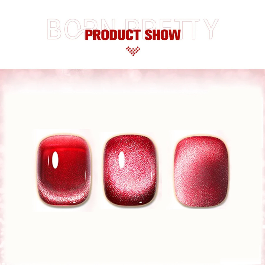 Red blood Cat Eye Nail Polish glue 2023 new nail polish Super Flash dynamic all-match Crystal cat eye glue