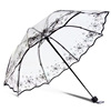 Fresh white umbrella suitable for men and women for elementary school students, increased thickness