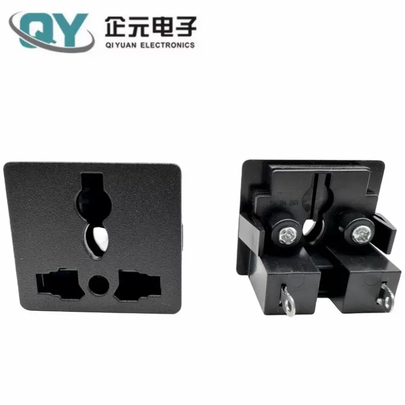 供应 短款两脚带保护门 小尺寸多功能插座 PDU 逆变器 通用插座