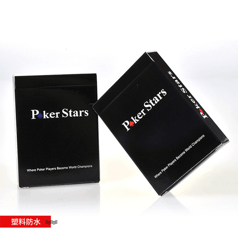 Poker Stars PVCPlastic Waterproof Advertising Printing Table Card Chess And Card Entertainment Plastic Poker