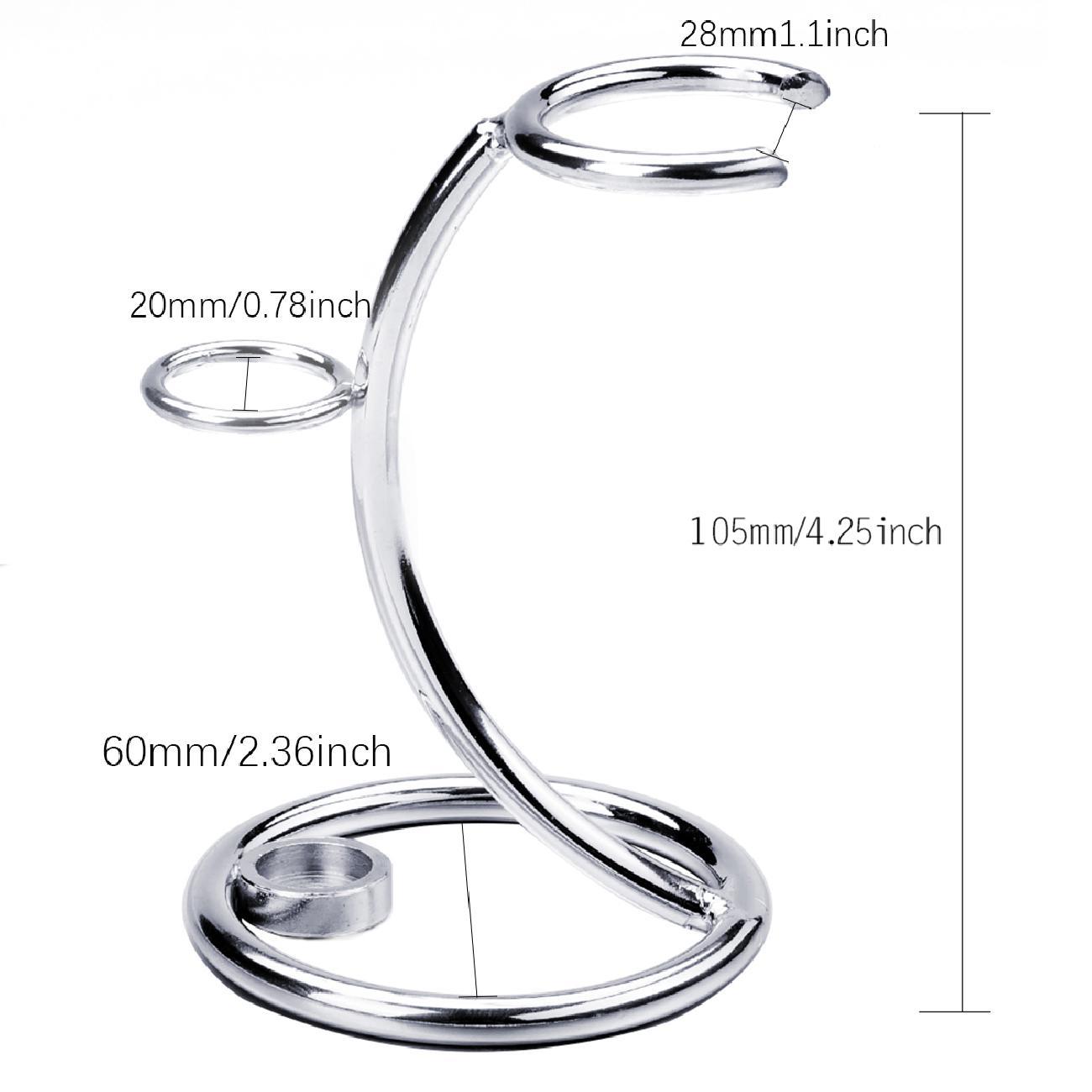 En stock al por mayor de los hombres cepillo de afeitar rack de almacenamiento rack de metal Razor 28mm soporte baño rack