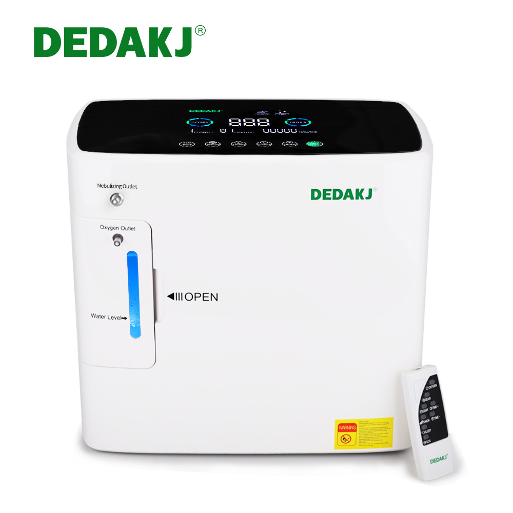 Deda DEDAKJ estándar americano en stock hogar 1L 2L máquina de oxígeno del coche portátil hogar máquina de oxígeno para mascotas