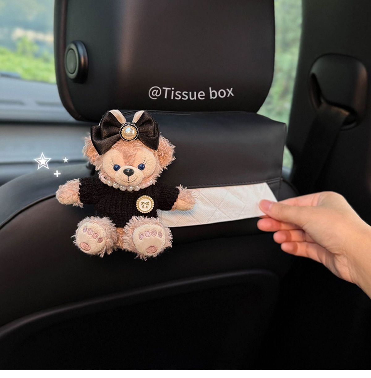 Shirley Rose Car Tissue Box 2026 New Model Car Backseat Headrest Hanging High-End Hanging Bag for Women