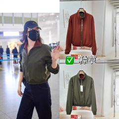 即墨厂家09150325女装2025秋季新款宋风双面穿立领夹克外套