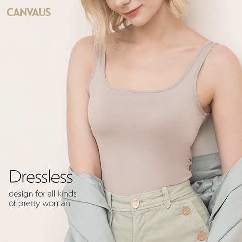 CANVAUS new summer women's solid color modal comfortable sports vest worn inside women's top V225
