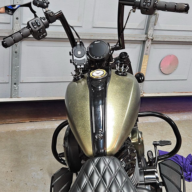 Suitable for Indian Super Chief Black Horse Bobber Modified Engine Front Bumper Anti-Fall Front Bumper