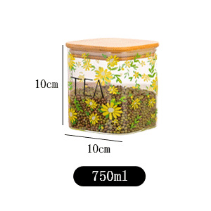 100 * 100 (750ml con cubierta de bambú) flor de sophora