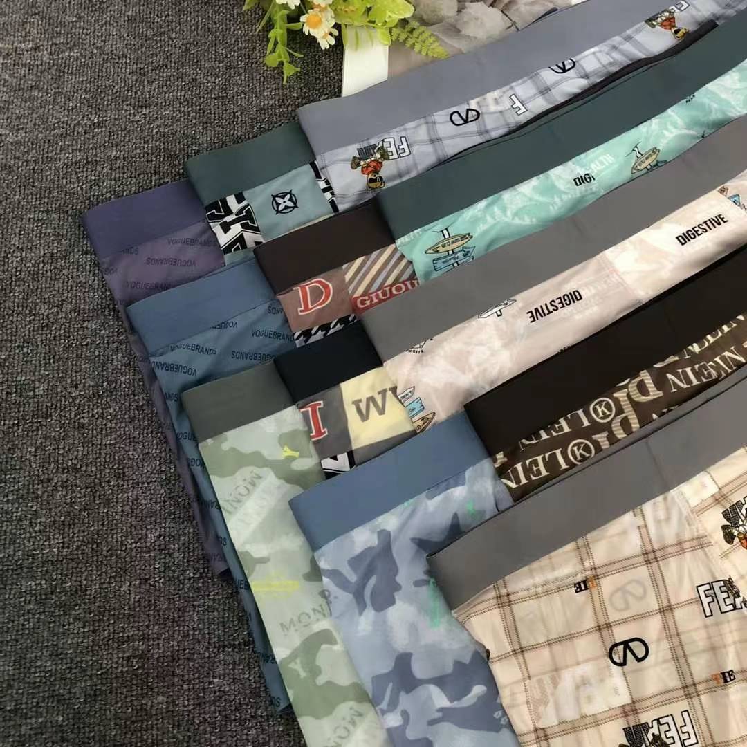 Fábrica directa calzoncillos de hielo de hombre calzoncillos de nylon caliente antibacteriano calzoncillos de verano delgados cómodos y transpirables