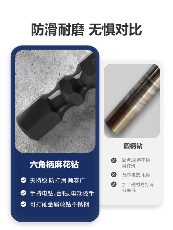 Diyue 六角シャンクドリルビット、ステンレス鋼用特殊ツイストドリルビット、電気ドリル、鋼穴あけ、304 ドリル鋼回転ヘッド|undefined