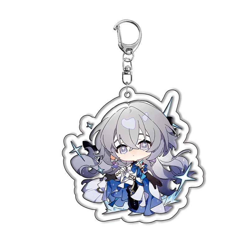 Honkai Star Railway Alicia Acrylic Keychain Yanqing Silver Wolf Xiluwalt