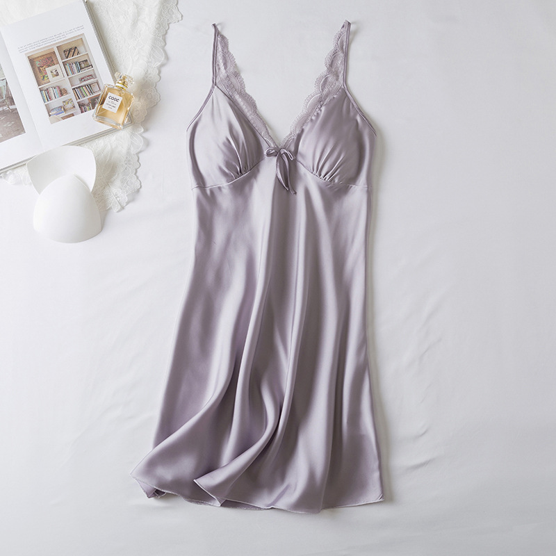 보라색 싱글 스커트