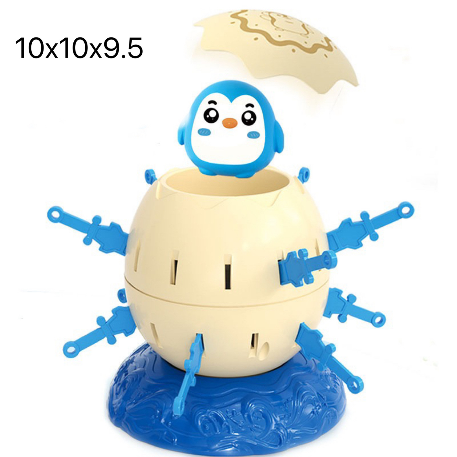 Cruzar la frontera grande pirata cubo plug-in de pollo partido truco padre-hijo juego interactivo pirata huevo juguete de escritorio al por mayor