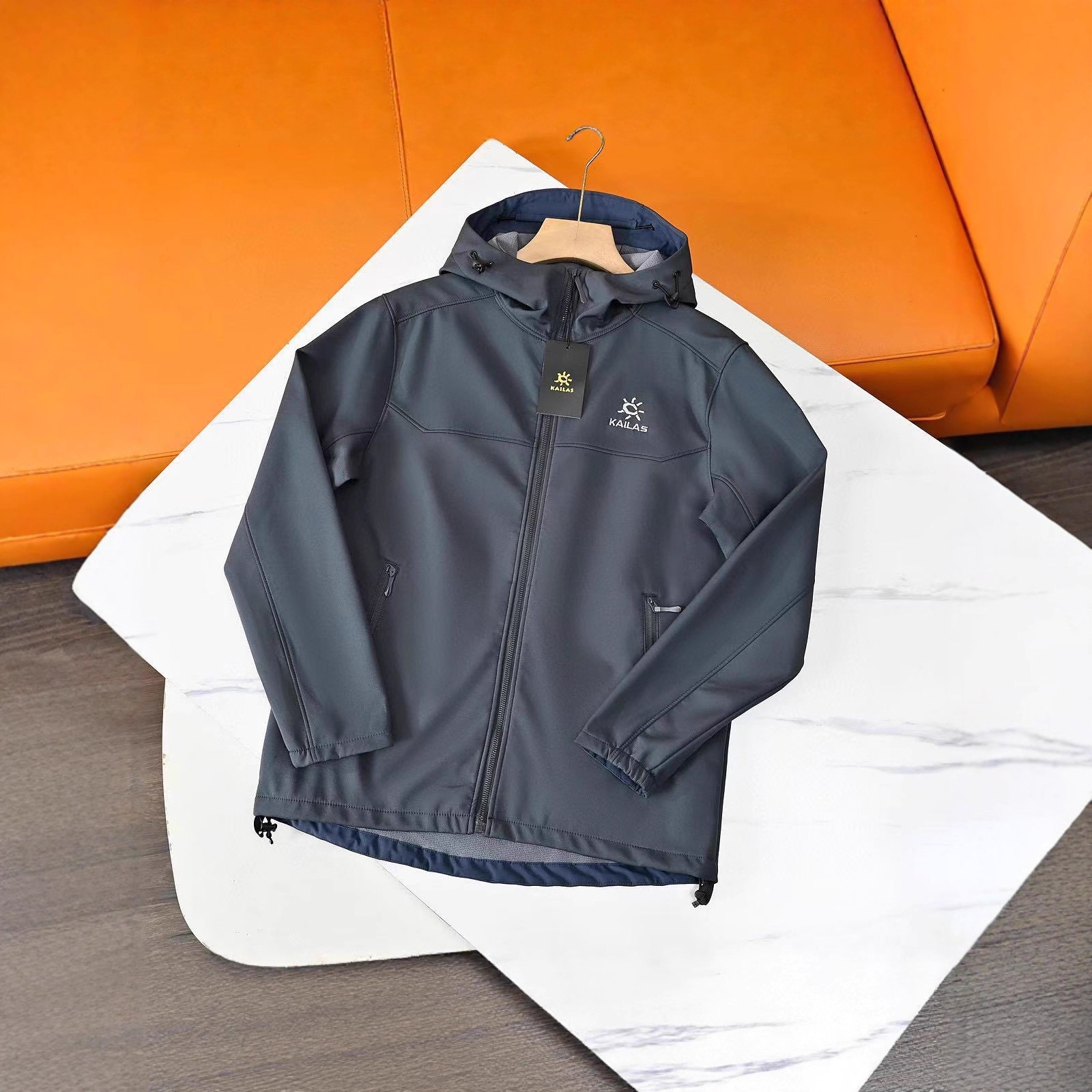 KAILAS Nouvelle veste softshell automnale brodée à capuche, style décontracté, unisexe, pour couple_voghion.com