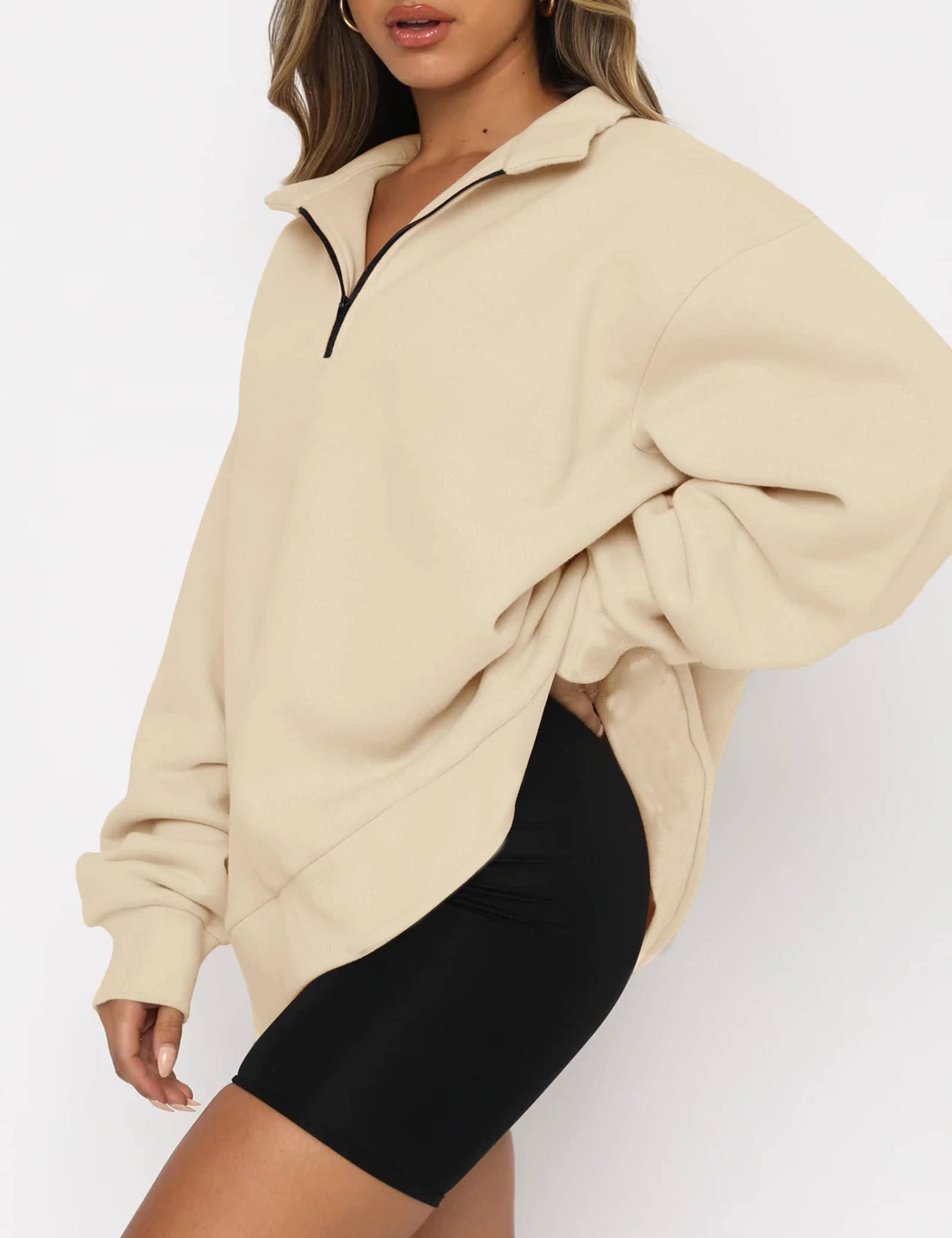 Women's Casual Pullover Sweatshirt Long Sleeve Autumn Winter Top_voghion.com