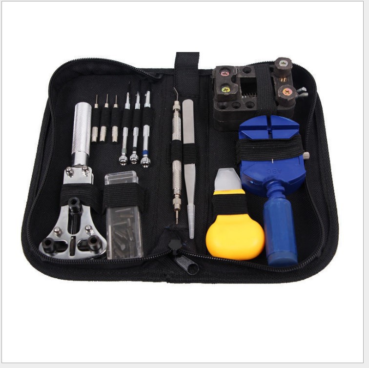 30件套修表工具 13件套手表维修工具包 工具套装 拆表带器 开底器