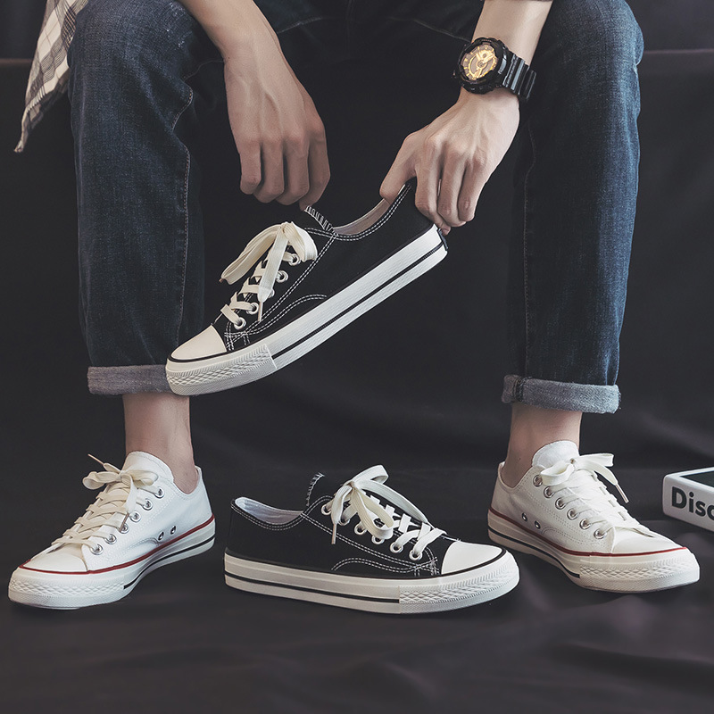 Zapatos de lona de mujer otoño 2022 nuevos zapatos blancos de primavera y otoño zapatos de verano bajos zapatos planos de todo fósforo zapatos negros de mujer image 4