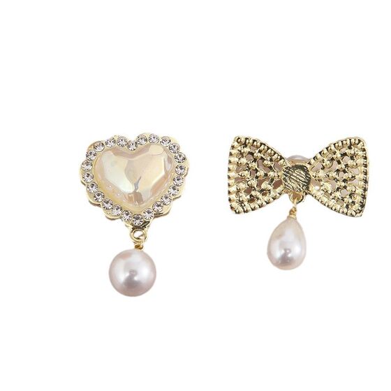 Yiwu New Alloy Accessories Meiyun Pavilion Flower Pearl Bow High-end Flower Ornaments Niche Headwear Accessories Accessories