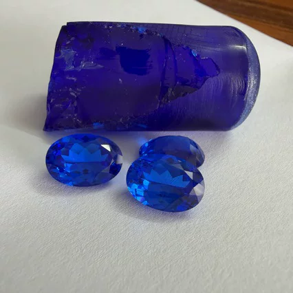 Cobalt Blue Spinel, Oval-Shaped Loose Gemstone, High-Quality Cultivated Colored Gemstone, Royal Blue Spinel