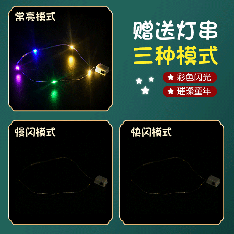 不織布子供用ランタン diy 材料パッケージポータブル発光漫画投影ランタンおもちゃ幼児手作りランタン|undefined