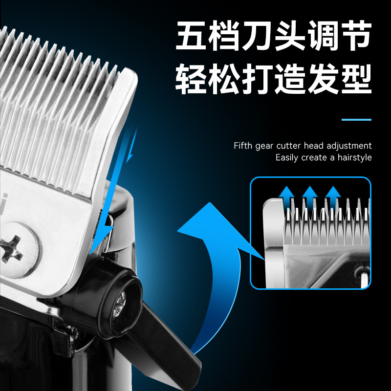 Cortadora de Pelo Eléctrica Kemei KM-1833, Recortadora de Pelo Profesional para Hombre, Máquina Eléctrica para Cortar el Cabello