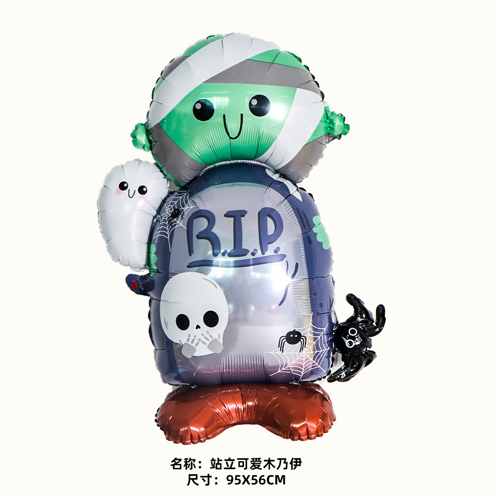 Globo de aluminio de Halloween (fantasma, calavera, calabaza, murciélago) al por mayor