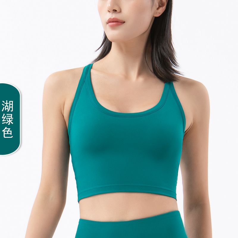 2022 nuevo a prueba de golpes corriendo ropa interior deportiva desnuda de las mujeres empuja hacia arriba el chaleco fitness running Sports bra