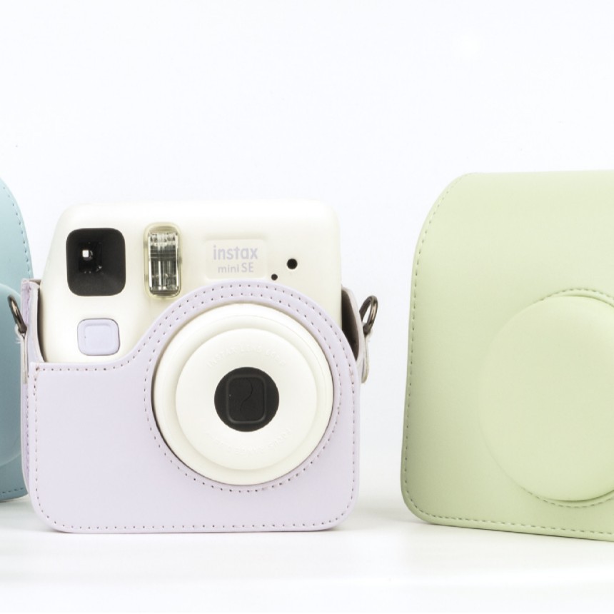 (2개) FUJI INSTAX 너구리 미니 SE 7 카메라 가방 가죽 케이스 가죽 가방