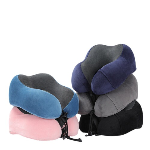 Camelback U-shaped pillow embroidered office lunch break pillow business trip slow rebound neck pillow hump memory foam U-shaped pillow