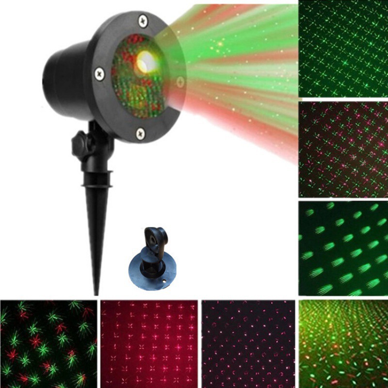 Popular Outdoor Waterproof Lighting Laser Light Starry Sky Courtyard Floor Lamp Christmas Projection Light Stage Light