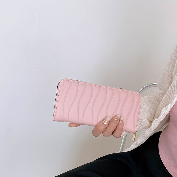 Portfel damski Lingge w długim stylu 2023, nowy, europejski i amerykański, o dużej pojemności, z zamkiem błyskawicznym, do torebki damskiej_voghion.com