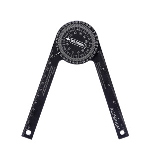 360 degree horizontal angle gauge DIY angle ruler positioning angle finder woodworking high precision decoration cutting tool roundness meter