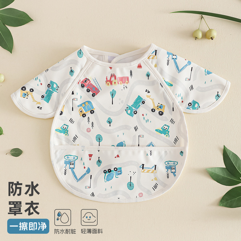 Baby Feeding Bibs, Waterproof Bibs for All Seasons, Baby Smocks to Prevent Dirt, Children's Feeding Aprons, Kindergarten Smocks Baby Feeding Bibs, Waterproof Bibs for All Seasons, Baby Smocks to Prevent Dirt, Children's Feeding Aprons, Kindergarten Smocks