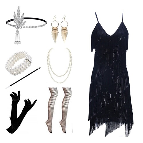 New Arrival Latin Dance Dress for Adults — Sparkling Sequin Strappy Tassel Design for Latin Stage Performances