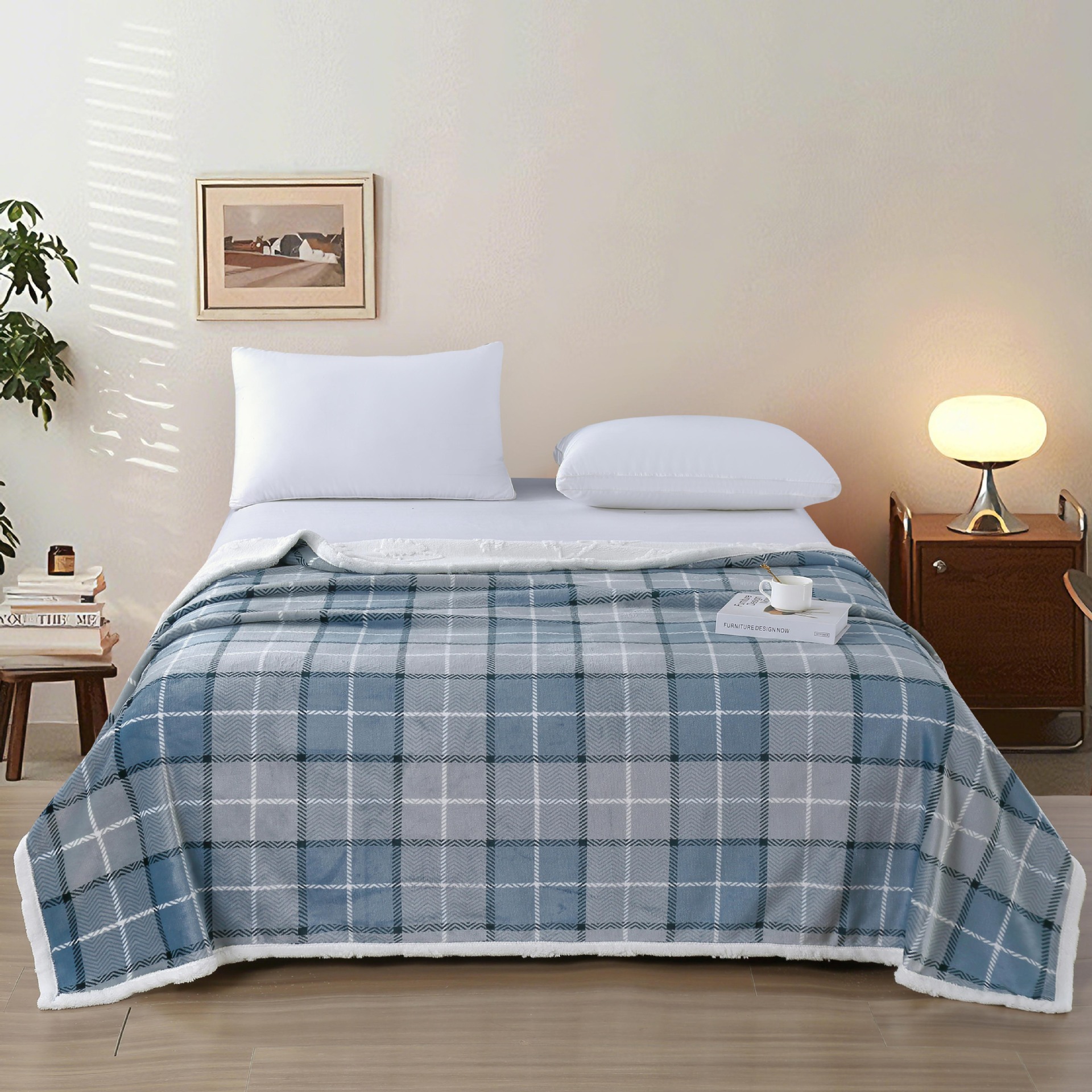 Class a Milk Velvet Blanket Double-Sided Coral Fleece Blanket Ins Student Dormitory Bed Sheet Thickened Warm Fleece Gift Blanket