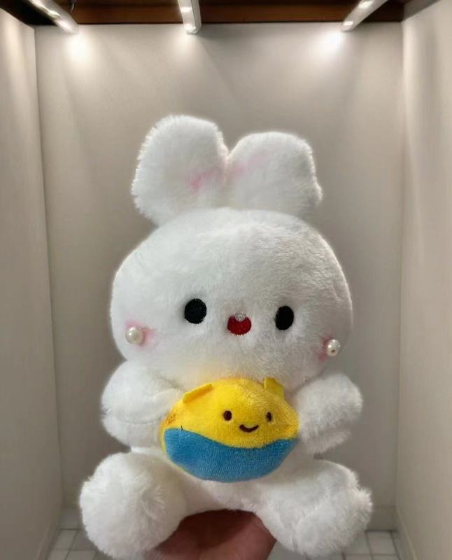 新款毛绒玩具八寸抓机娃娃可爱公仔地推摆摊婚礼抛洒礼品玩偶批发|undefined