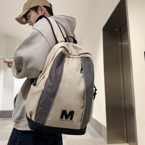 初高中学生书包韩版时尚潮流字母情侣背包大容量旅行电脑背包批发