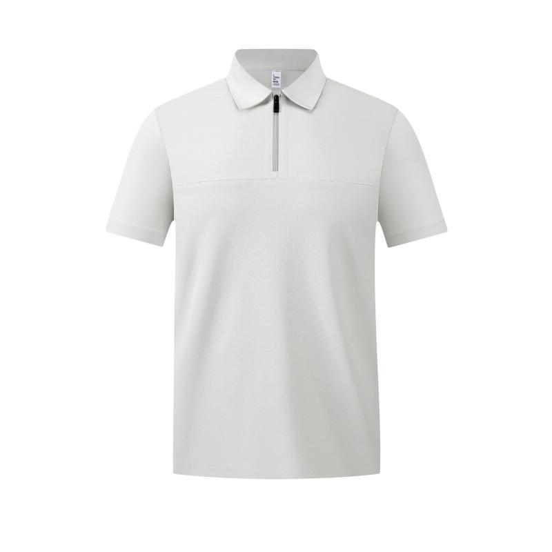 Camiseta de polo de tamaño grande personalizada camiseta transfronteriza ropa de trabajo camiseta cultural bordada logotipo revestido vestido de trabajo de manga corta personalizado