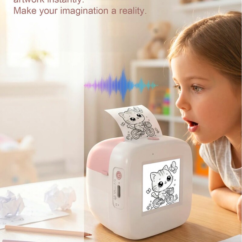 Children's Toy Q17 with Screen Ai Voice Interaction Instant Image Mini Tattoo Machine Portable Pocket Printer