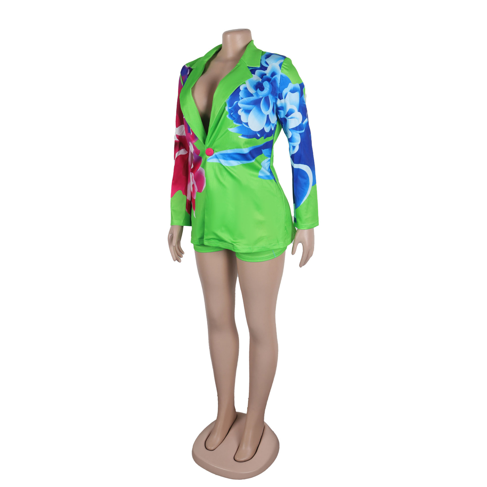 Women Sexy Spring Printed Shorts Sets