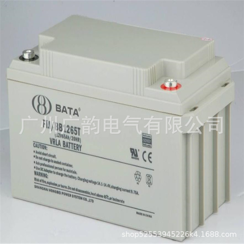 上海鸿贝蓄电池FM/BB1265T 鸿贝12V65AH蓄电池 UPS 直流屏蓄电池
