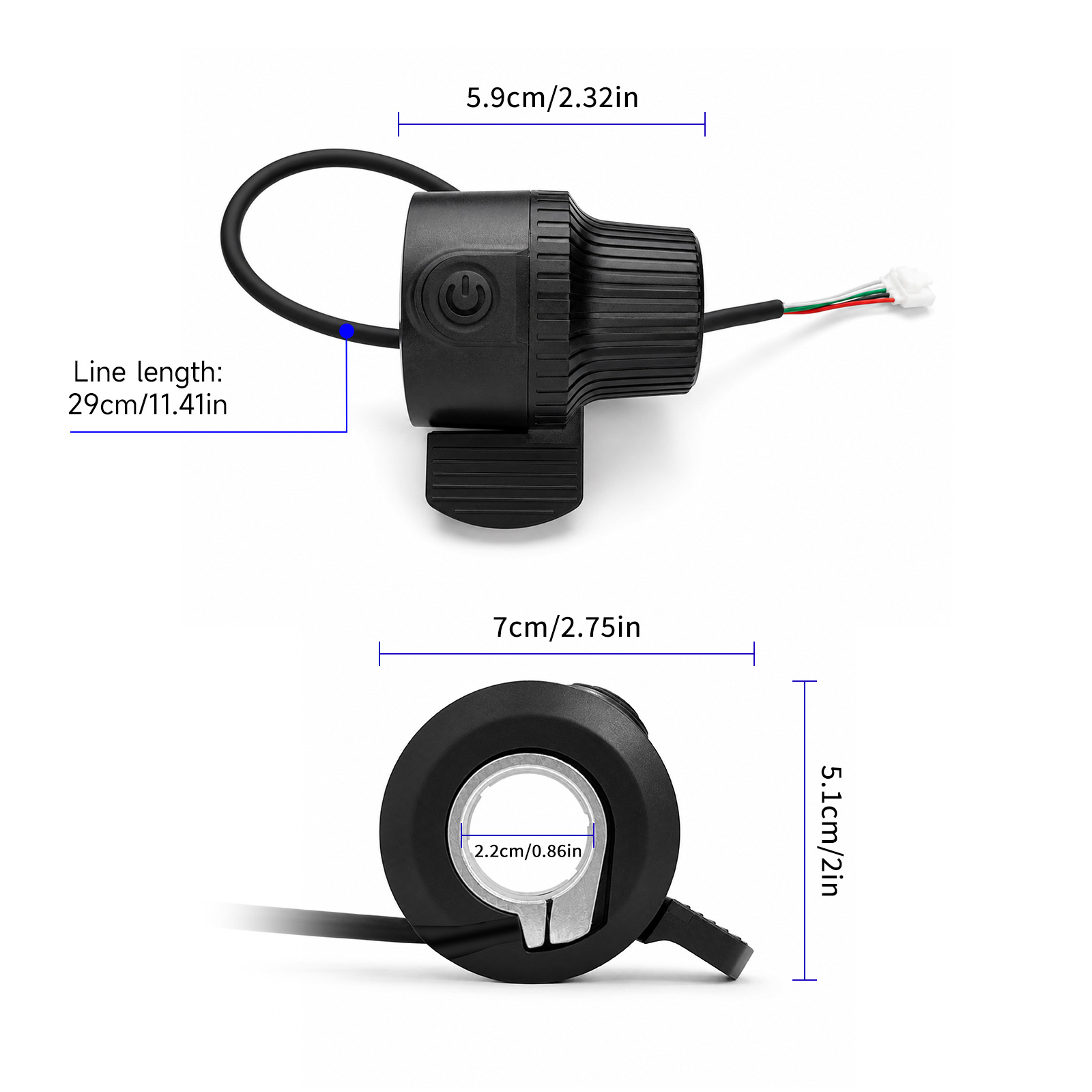 Electric Scooter Accessories Suitable for Kukirin G3/G4 Scooter Throttle Accelerator Thumb Throttle
