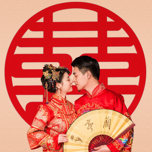 Happy word wedding room decoration wedding layout window grille door stickers non-woven small happy word stickers wedding supplies