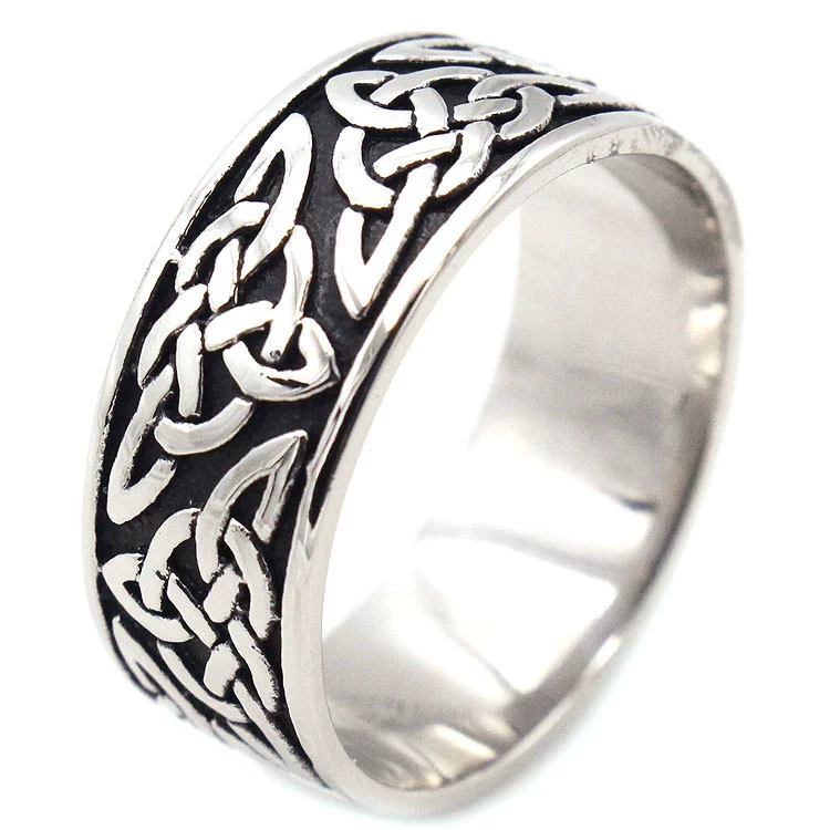 Retro ring stainless steel, European style