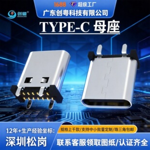 typecĸ��TYPE C 16PIN ��ʽ�NƬĸ�� H=8.29.310.010.5 ֱ��ʽ