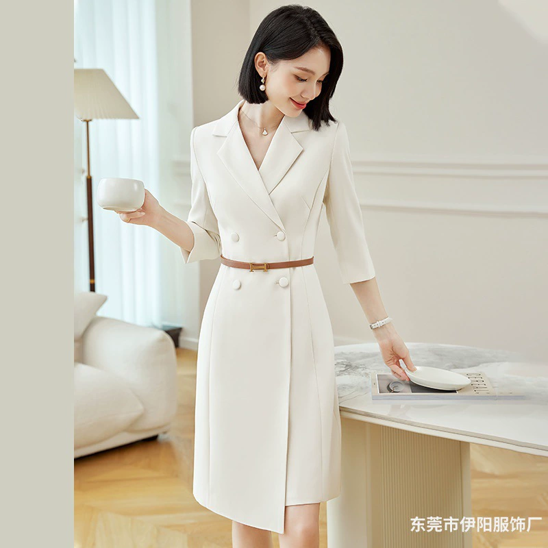 Высококачественный костюм-платье, женское Ранняя осень, новое профессиональное вечернее платье, элегантный стиль богини, высококачественная одежда для рабочего места, пригородная одежда