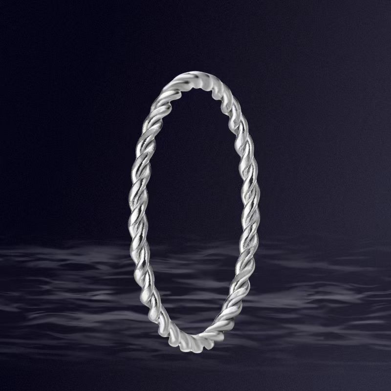 Daily Occasion Titanium Steel Material Wholesale Jewelry Elegant Geometric Titanium Steel Plating Rings