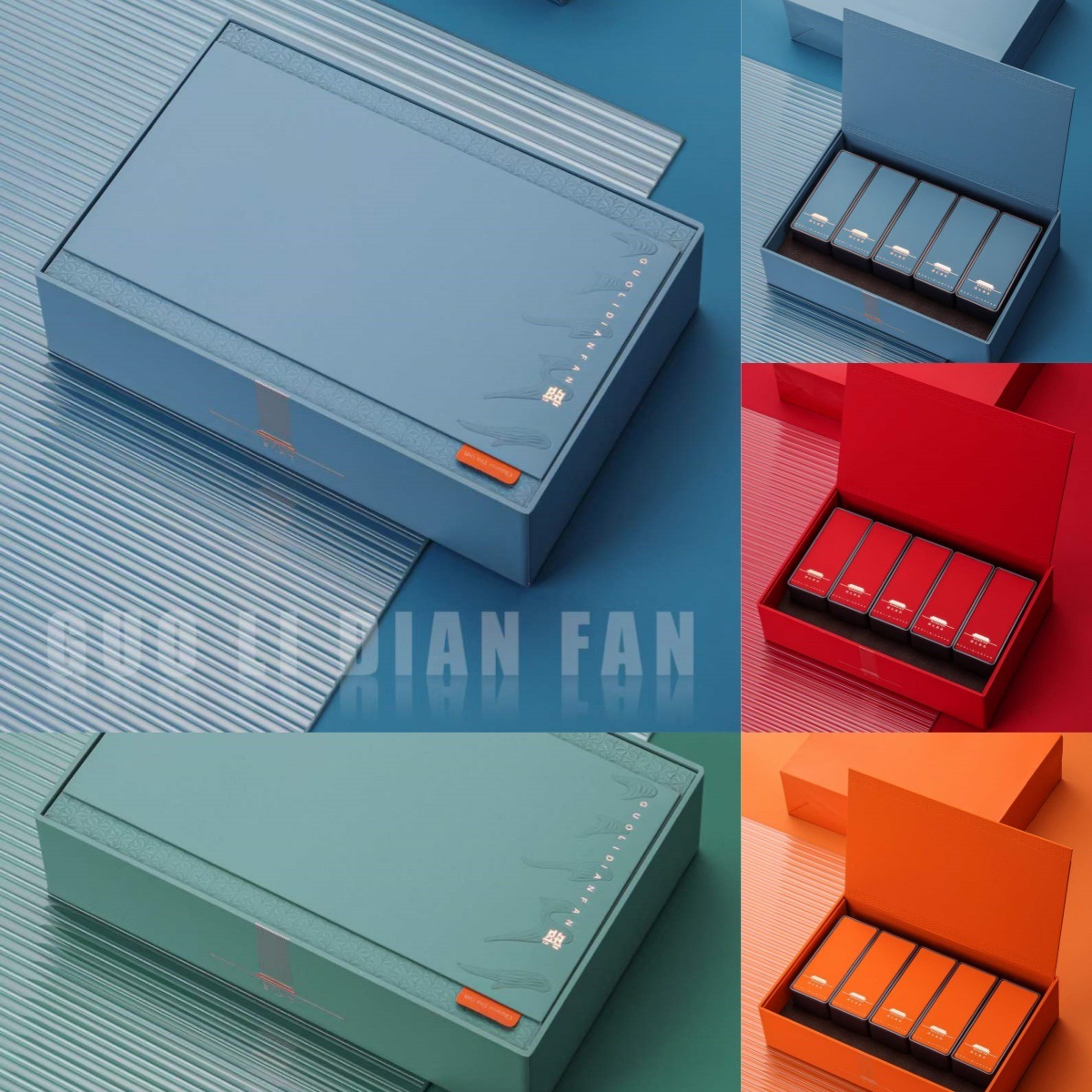 2024款铁罐茶叶盒子送人高档红茶绿茶摆泡小袋茶茶叶礼品盒包装盒