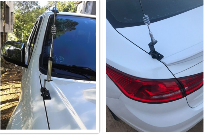 New car tail trunk decorative antenna car front cover clip edge off-road vehicle car modified flagpole