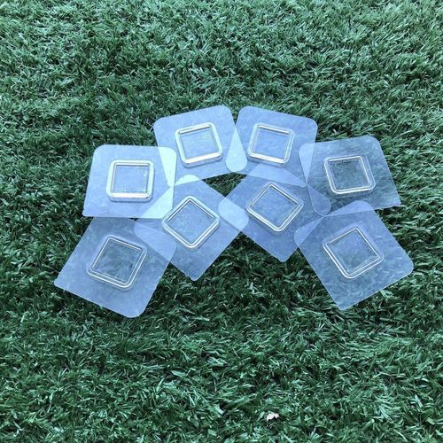 60x60 square snap plastic flat adhesive strip hole-free hook holder for soap dish spare adhesive placement